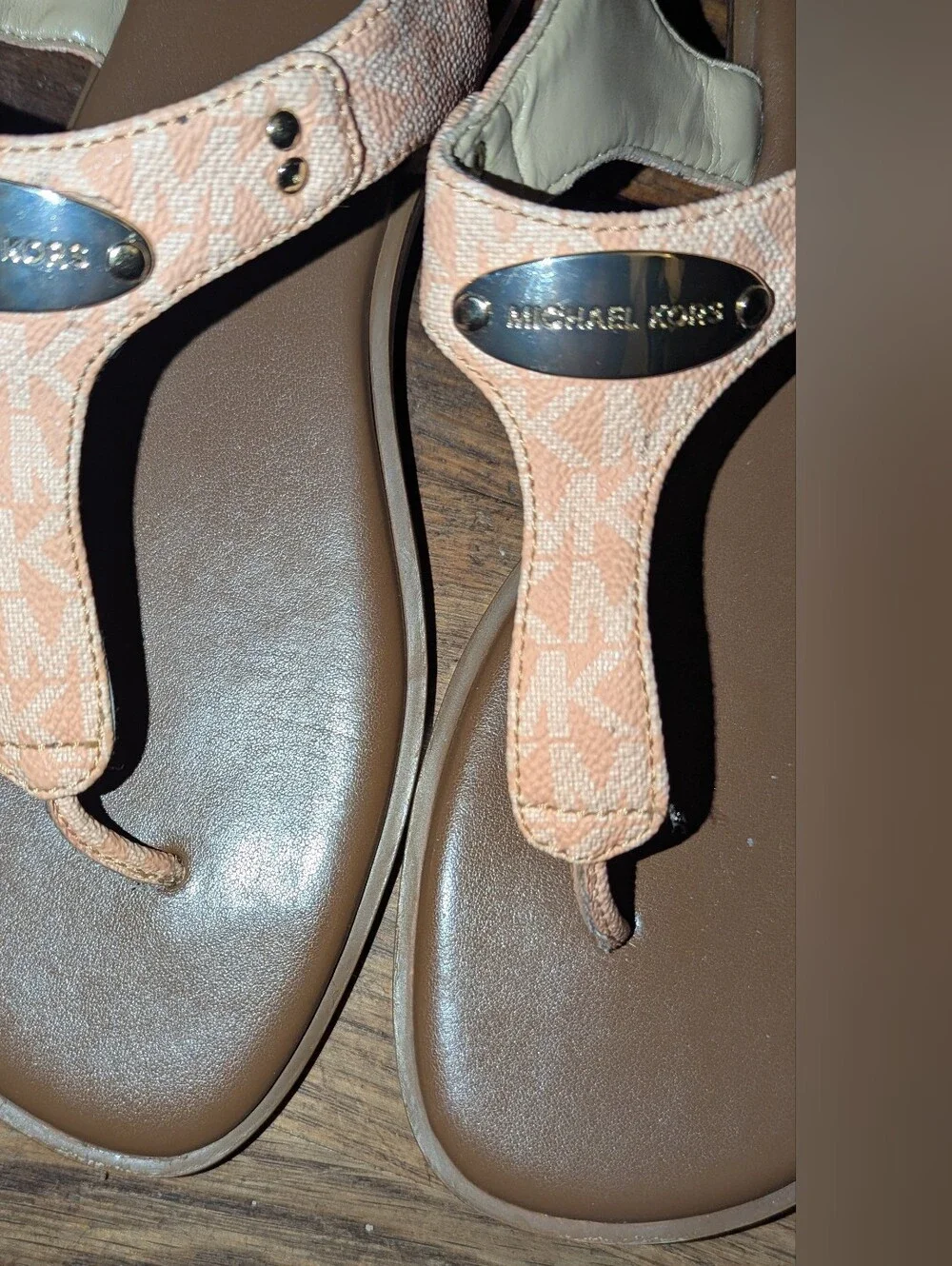 Michael Kors Women's Tan Leather Sandals